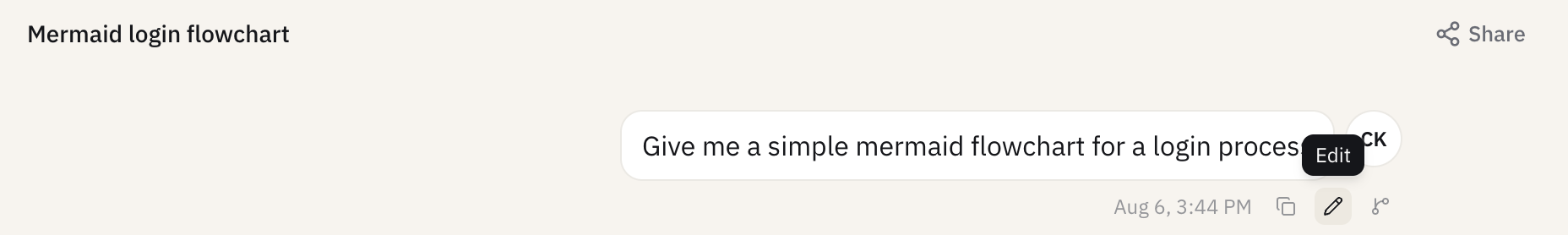 Editing a sent message